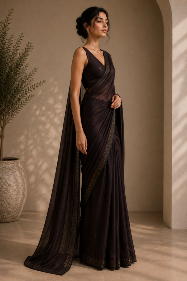 Noir Éclipse Saree