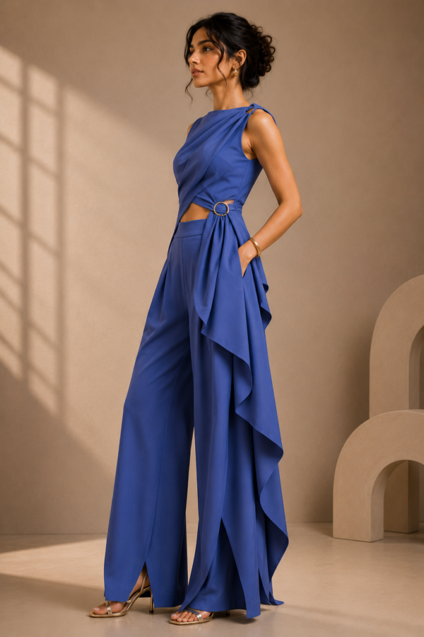 Noir Azure Cascade Co-Ord Set