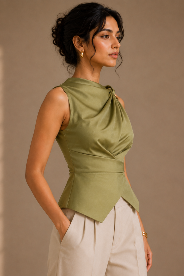 Noir Verdant Twist Top