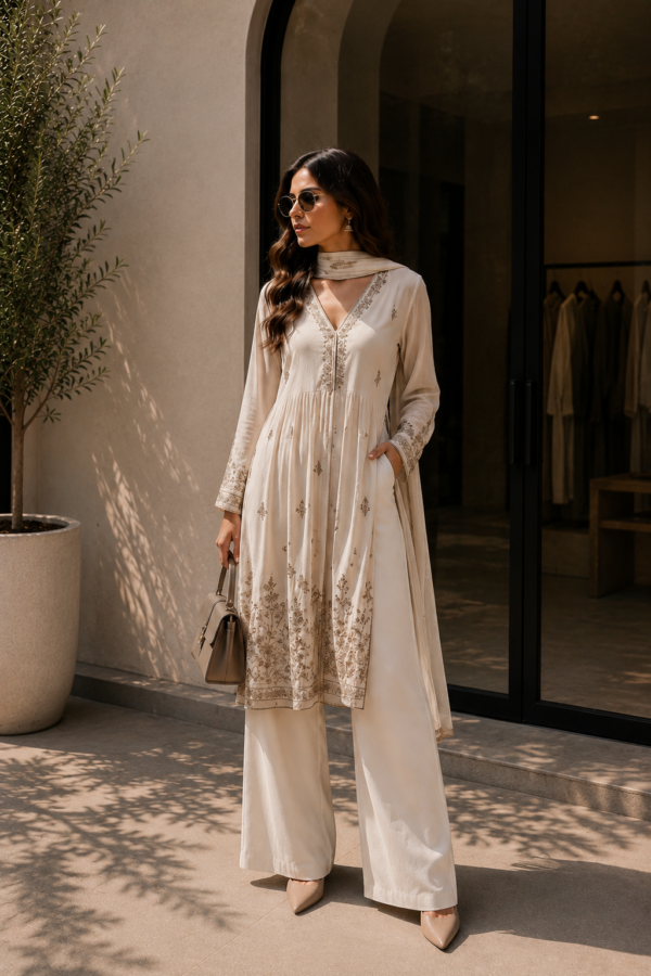 Ivory Élan Suit Set